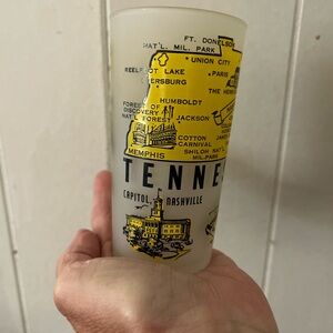 Tennessee Map Frosted Glass Tumbler